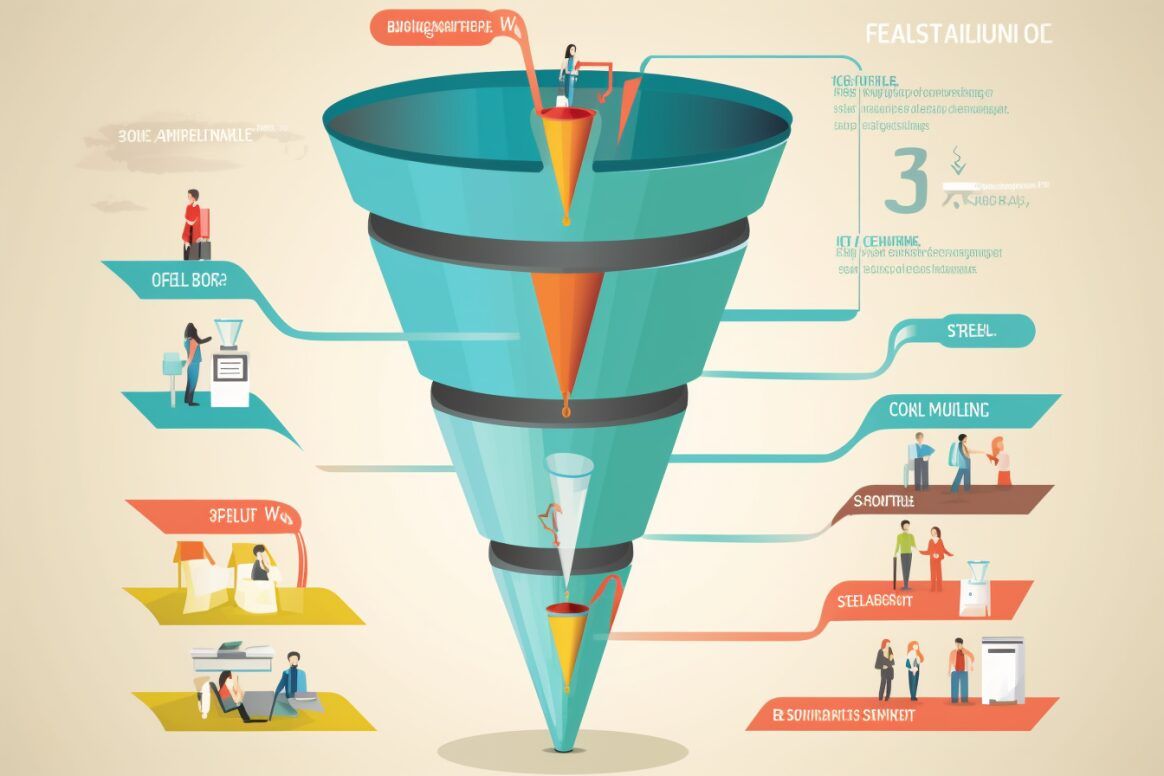 different stages of an affiliate sales funnel