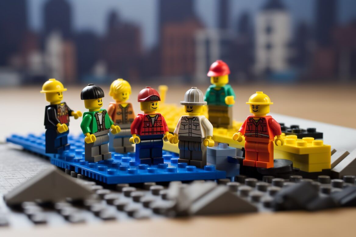 lego construction workers ready to build