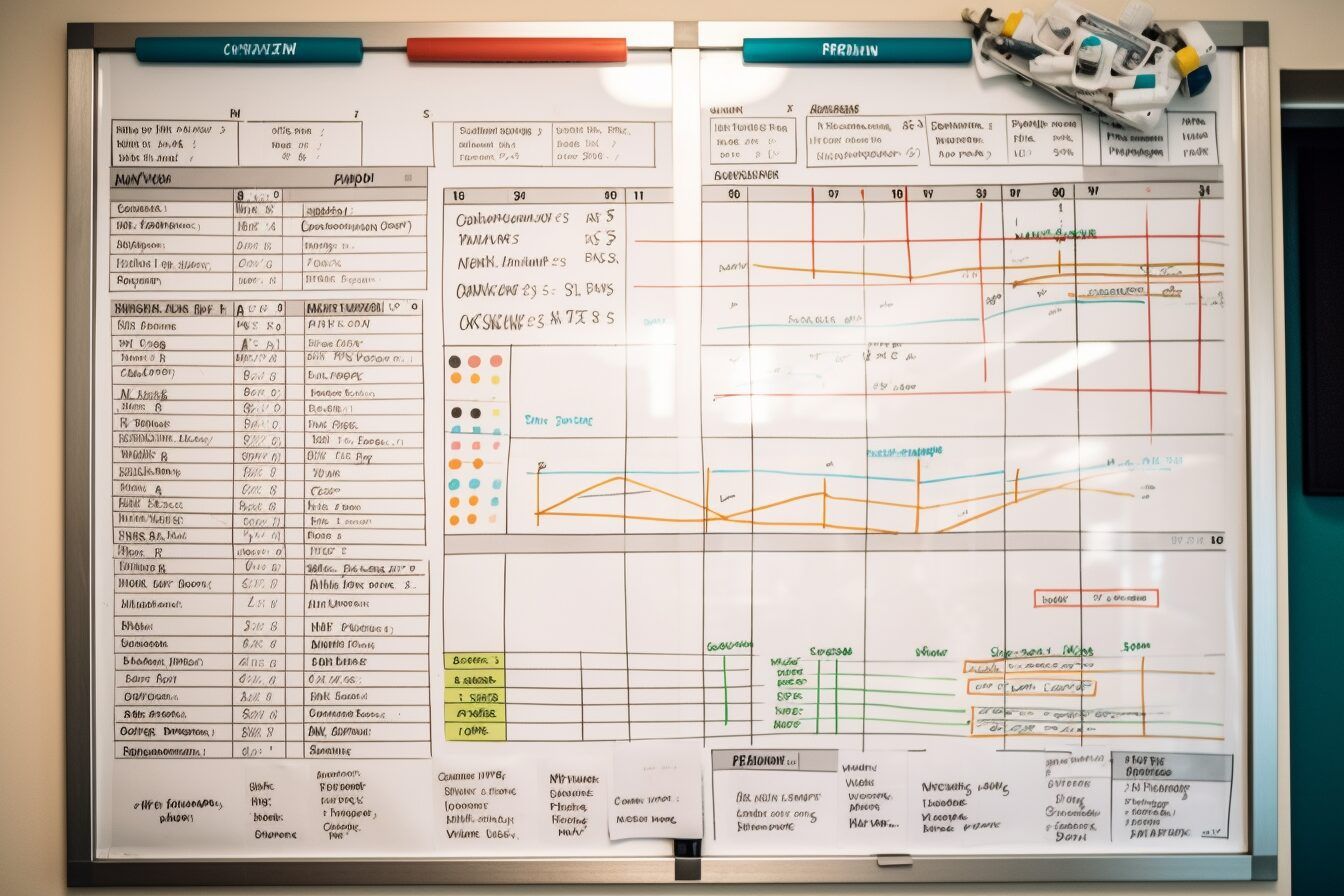 chiropractor billing system on a whiteboard