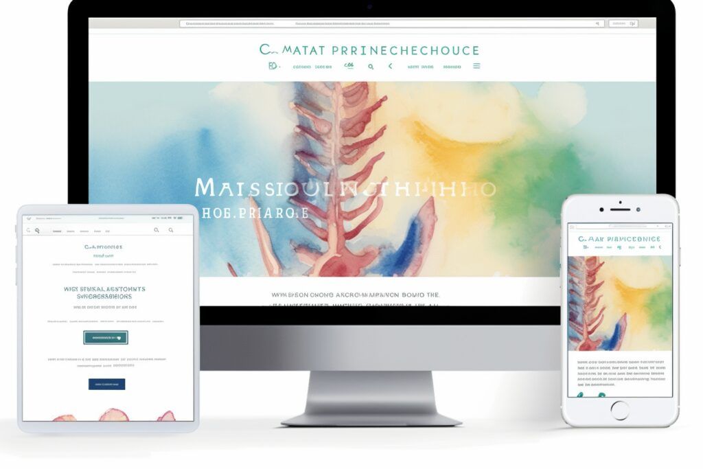 Chiropractic Website Mockup