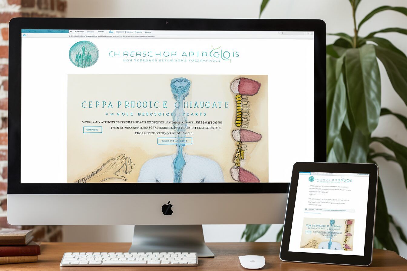 chiropractic website mockup