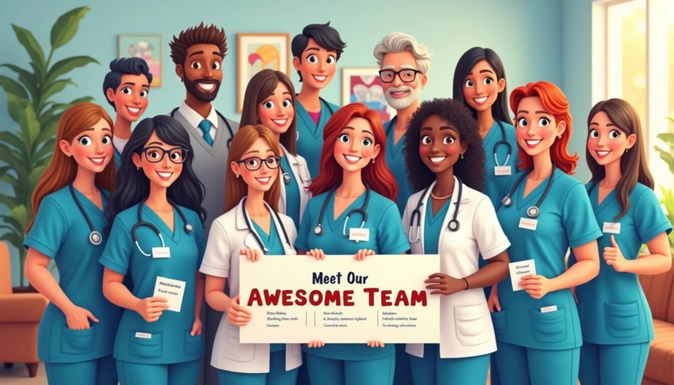 the team at a chiropractic office
