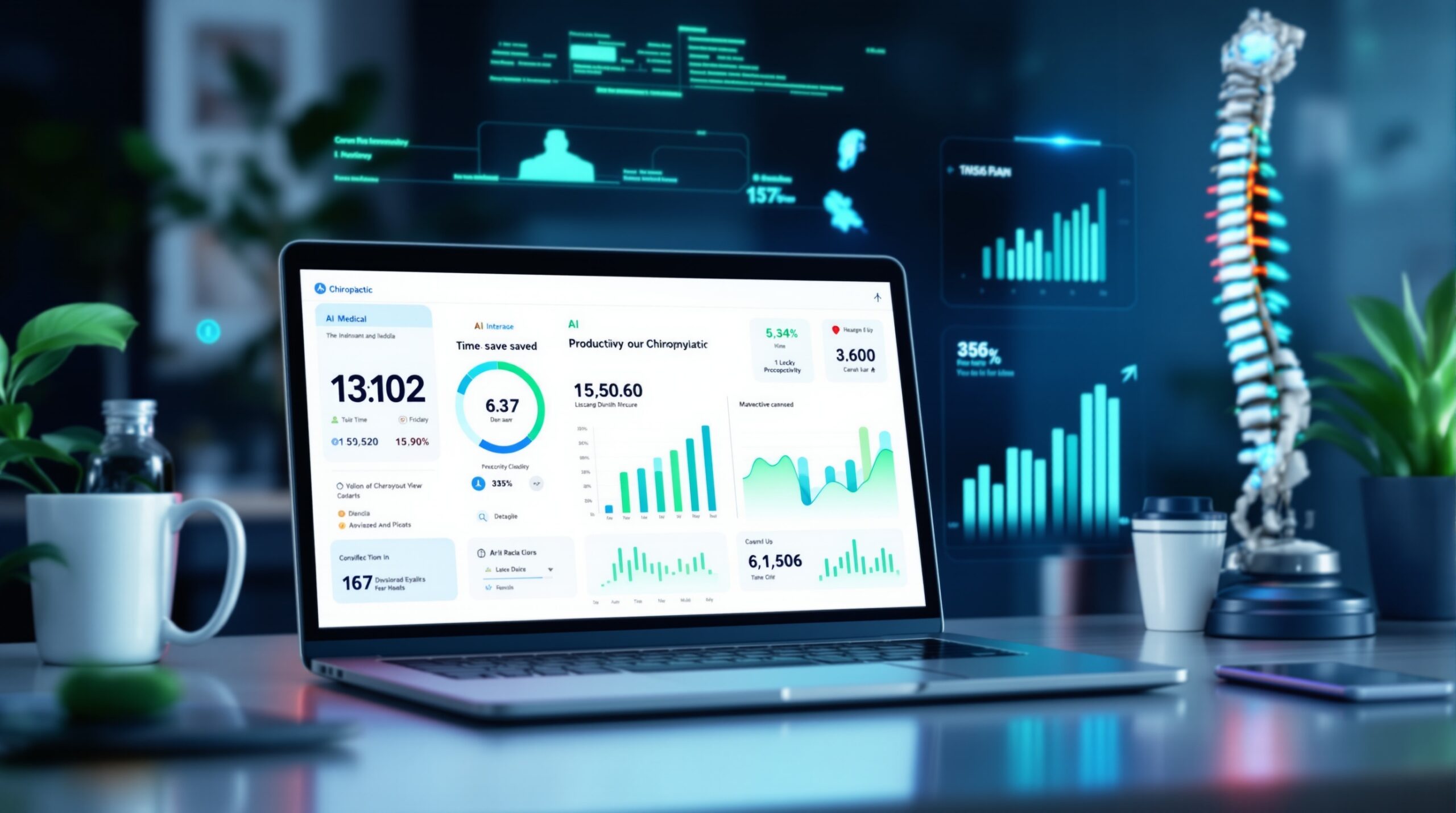 AI-powered blog writing saving time for busy chiropractors