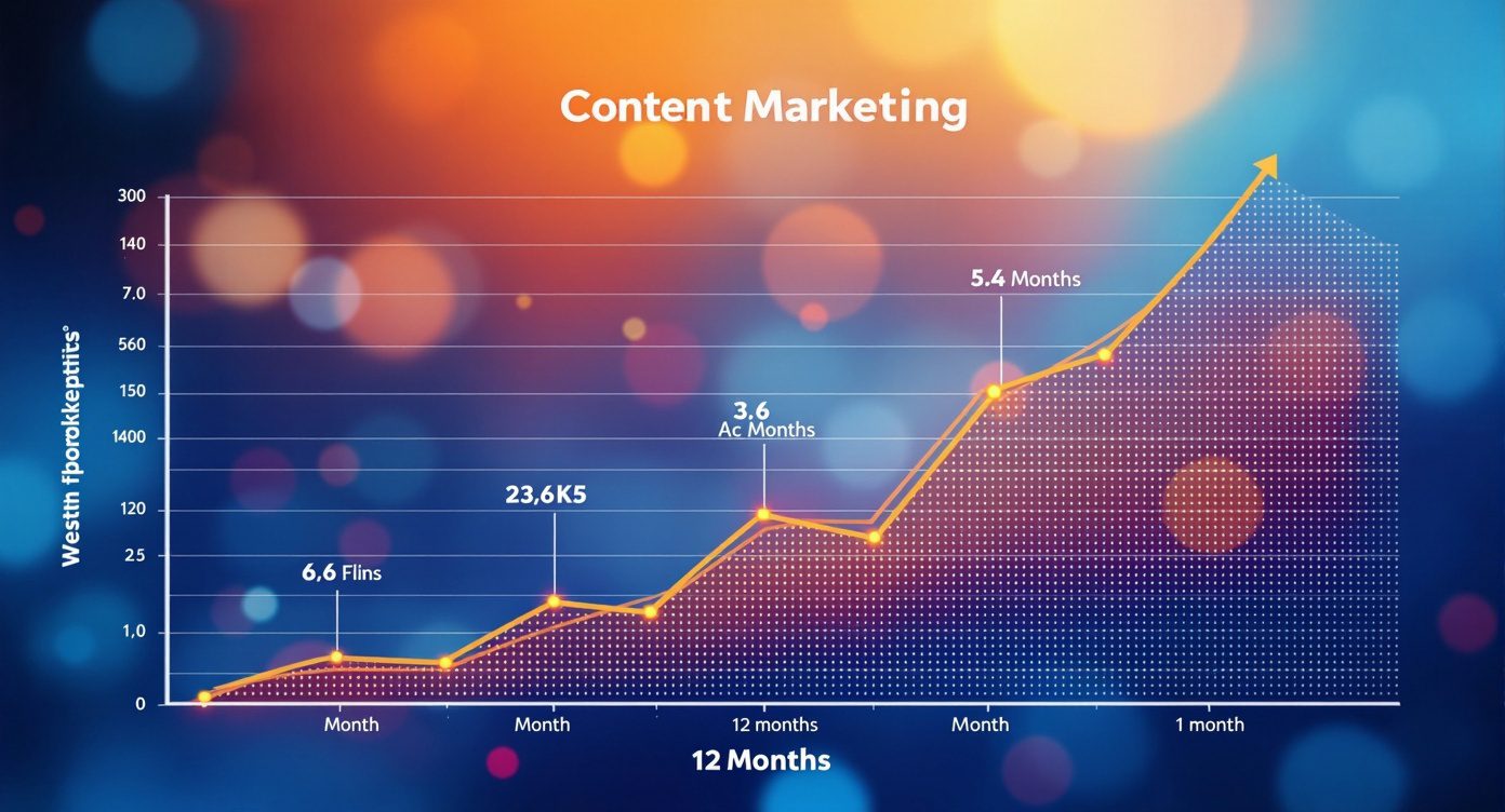 Content marketing growth timeline for chiropractic practices over 12 months