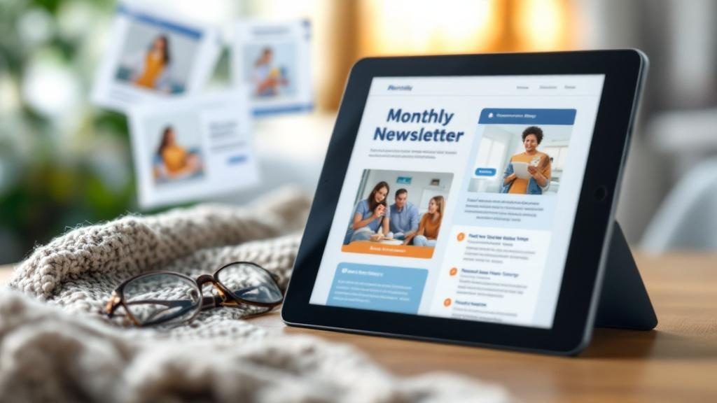Chiropractic practice newsletter and communication tools for building patient community and engagement