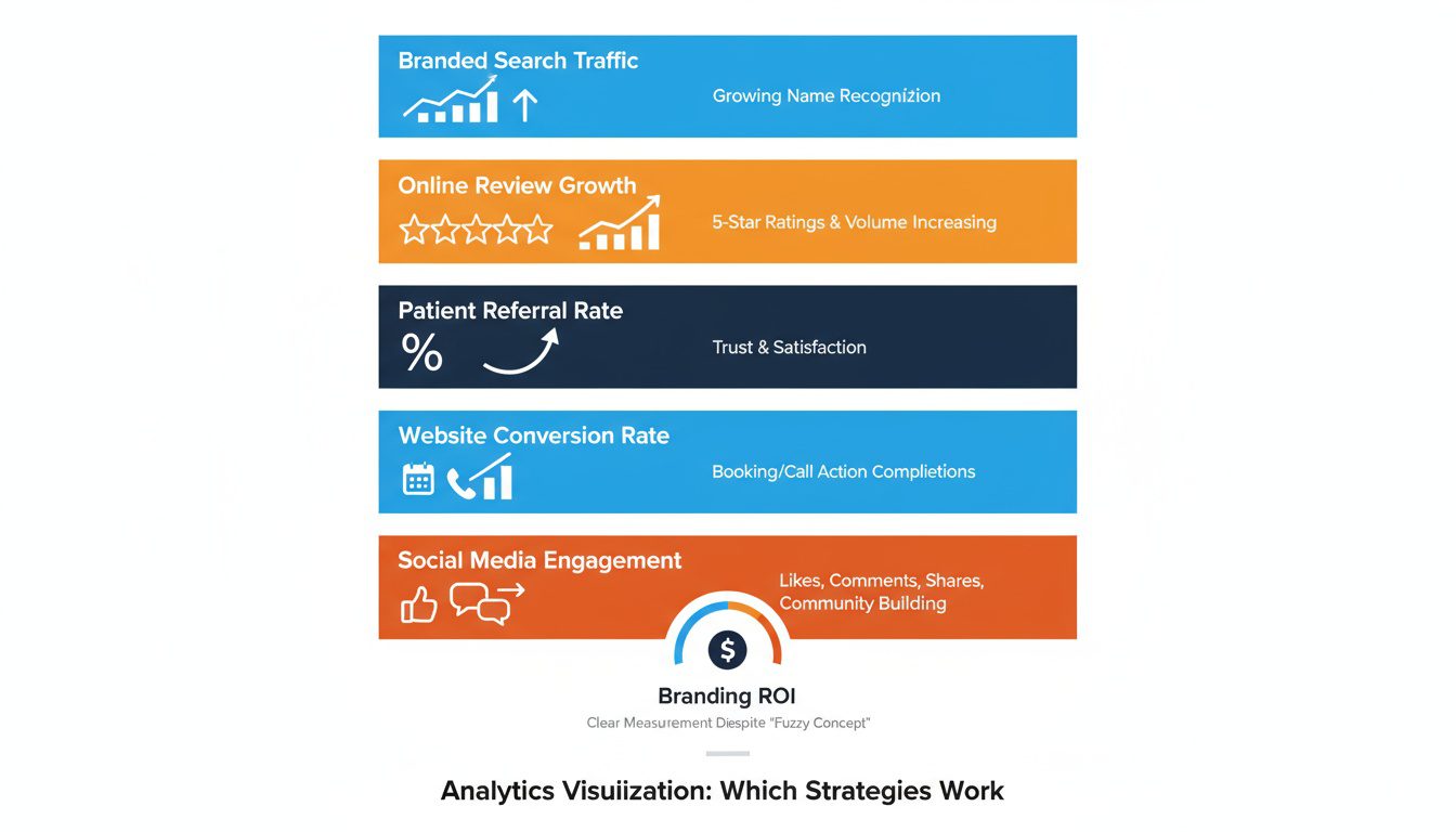 Five measurable branding metrics tracking practice awareness, reputation, referrals, and patient engagement Five measurable branding metrics tracking practice awareness, reputation, referrals, and patient engagement