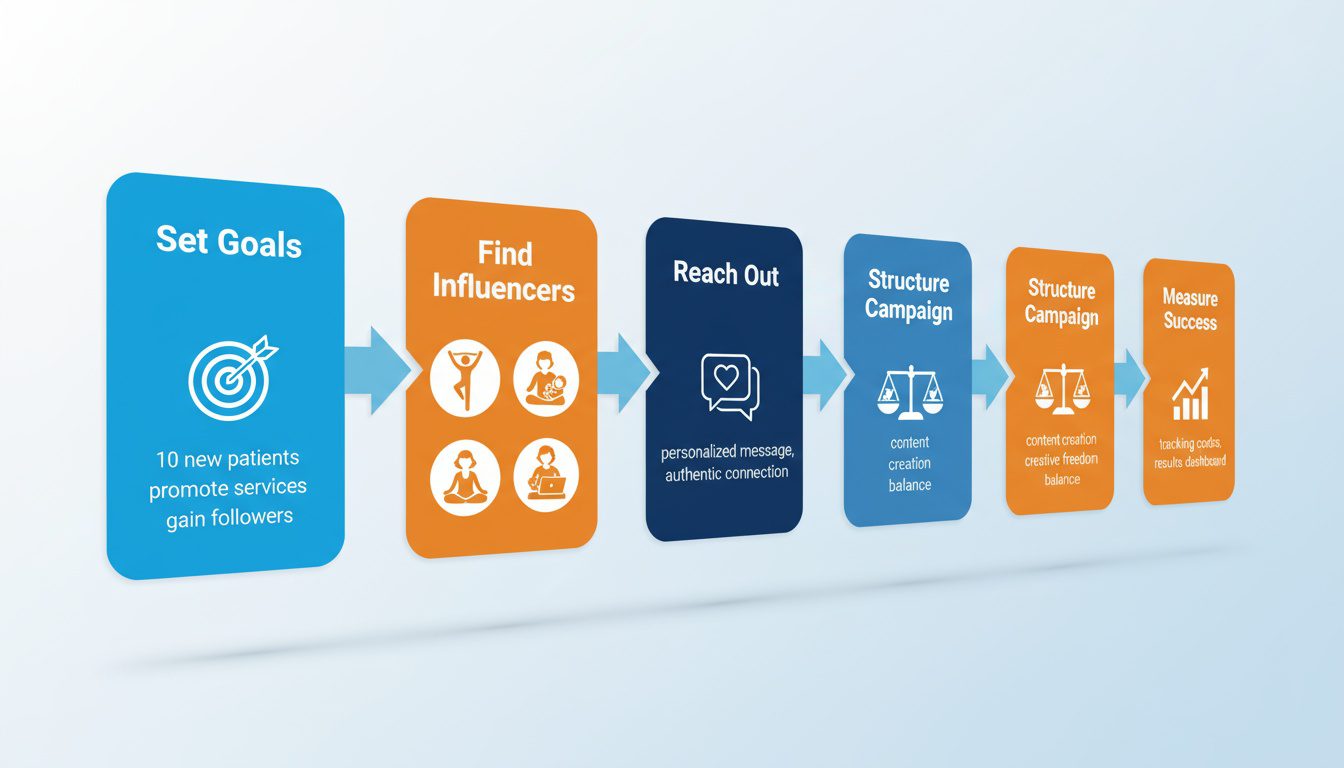 Five-step chiropractic influencer marketing campaign implementation guide