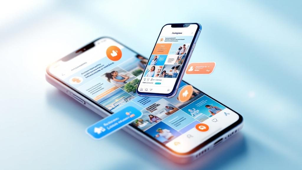 Holistic chiropractic social media feed showing authentic wellness content, team culture, and patient success stories building community