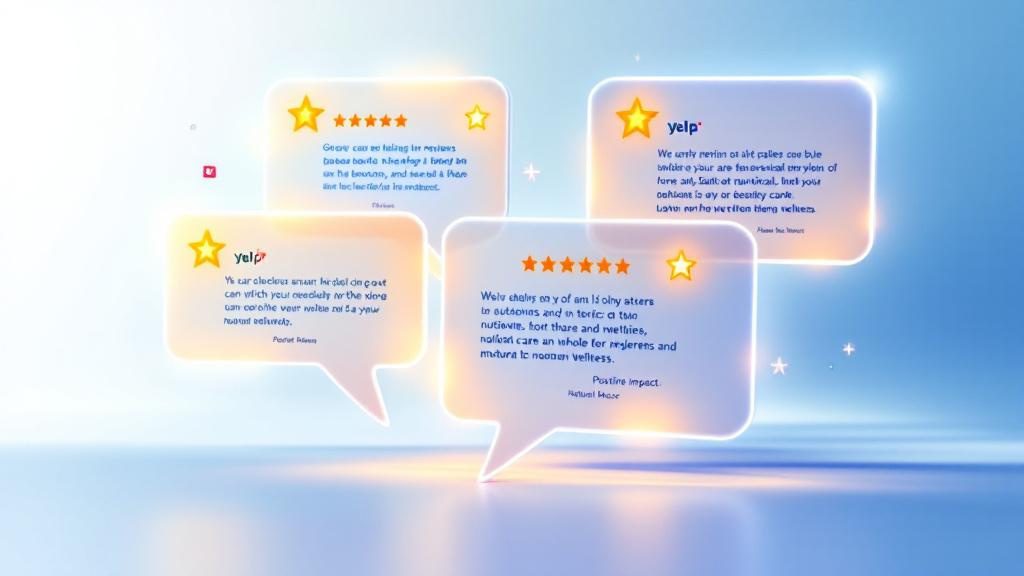 Patient testimonials and five-star reviews for holistic chiropractic practice showing social proof and natural healing success stories