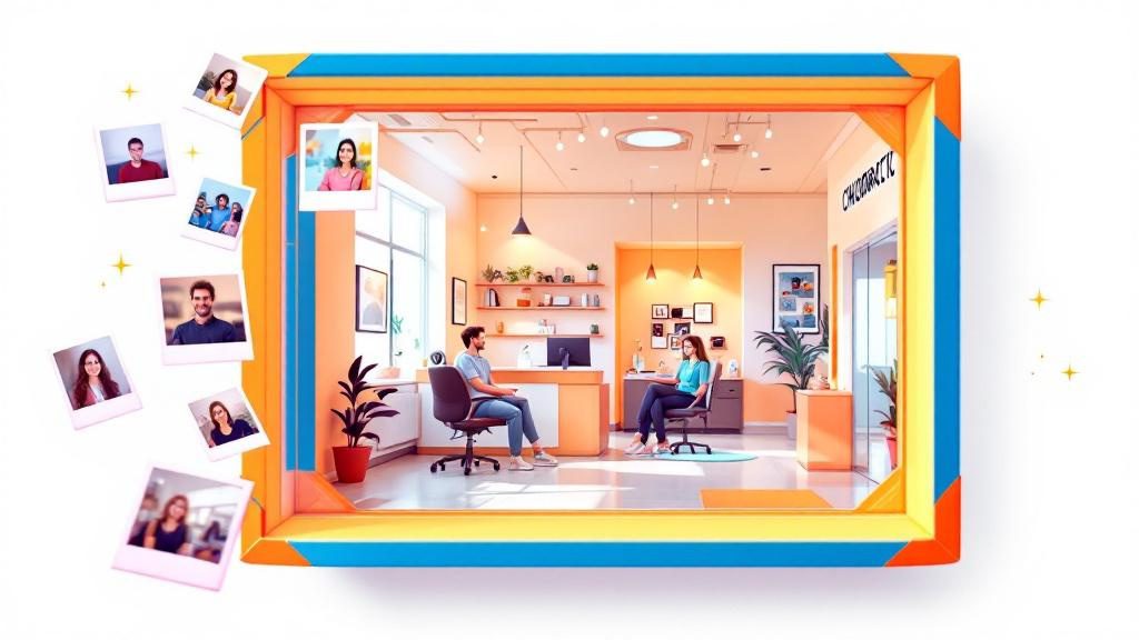 Professional photography showcase for chiropractic Google Business Profile with office interior images