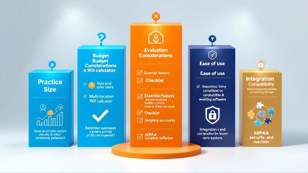 Six key criteria for choosing chiropractic appointment booking system including size_ budget_ features_ ease of use_ integration_ and security Six key criteria for choosing chiropractic appointment booking system including size_ budget_ features_ ease of use_ integration_ and security