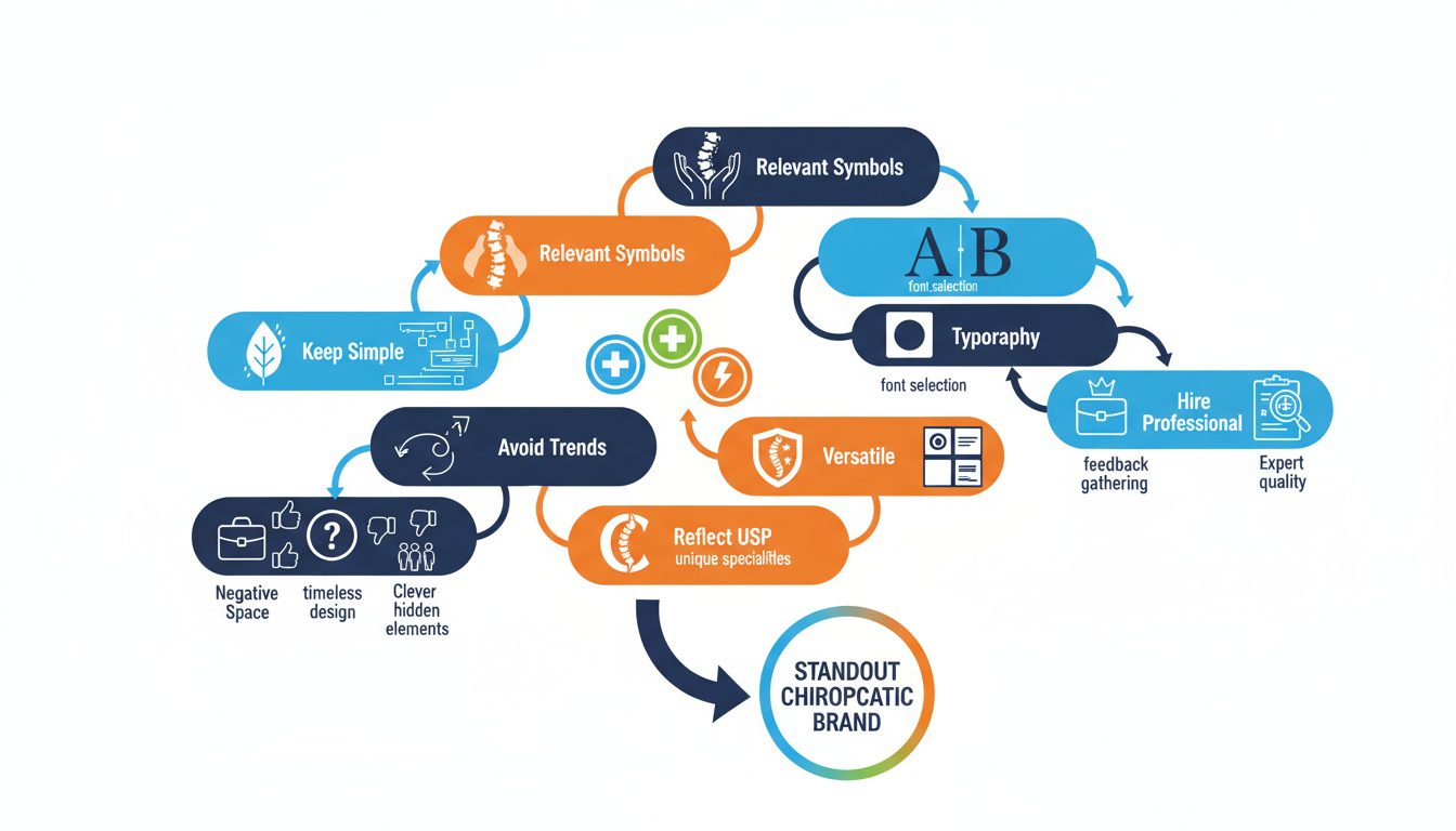 Ten essential chiropractic logo design tips creating professional memorable brand identity Ten essential chiropractic logo design tips creating professional memorable brand identity
