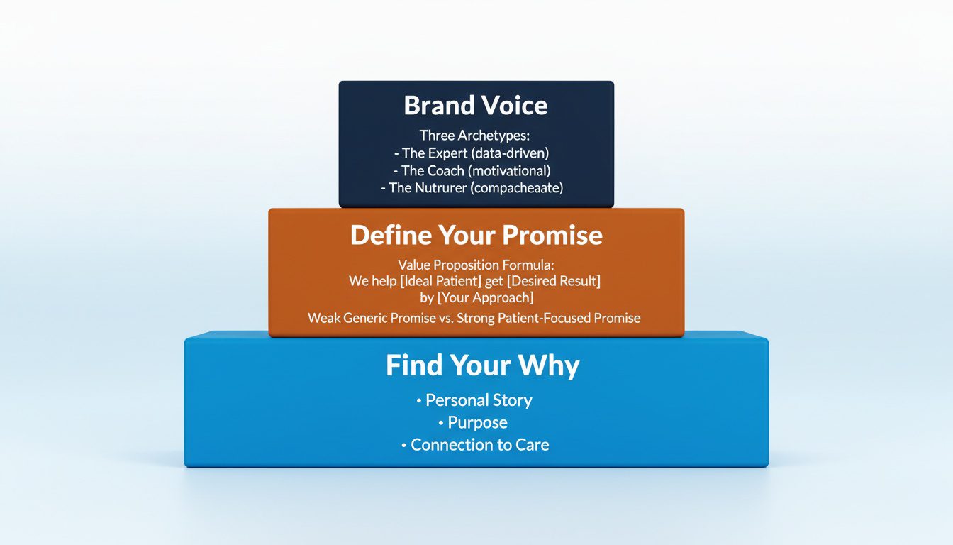 Three core chiropractic brand messaging elements building foundation for patient communication Three core chiropractic brand messaging elements building foundation for patient communication