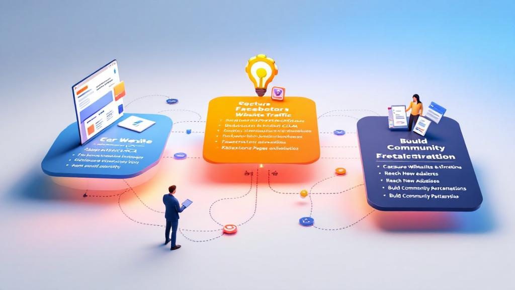 Three lead magnet promotion channels showing website optimization_ social media campaigns_ and local community partnerships