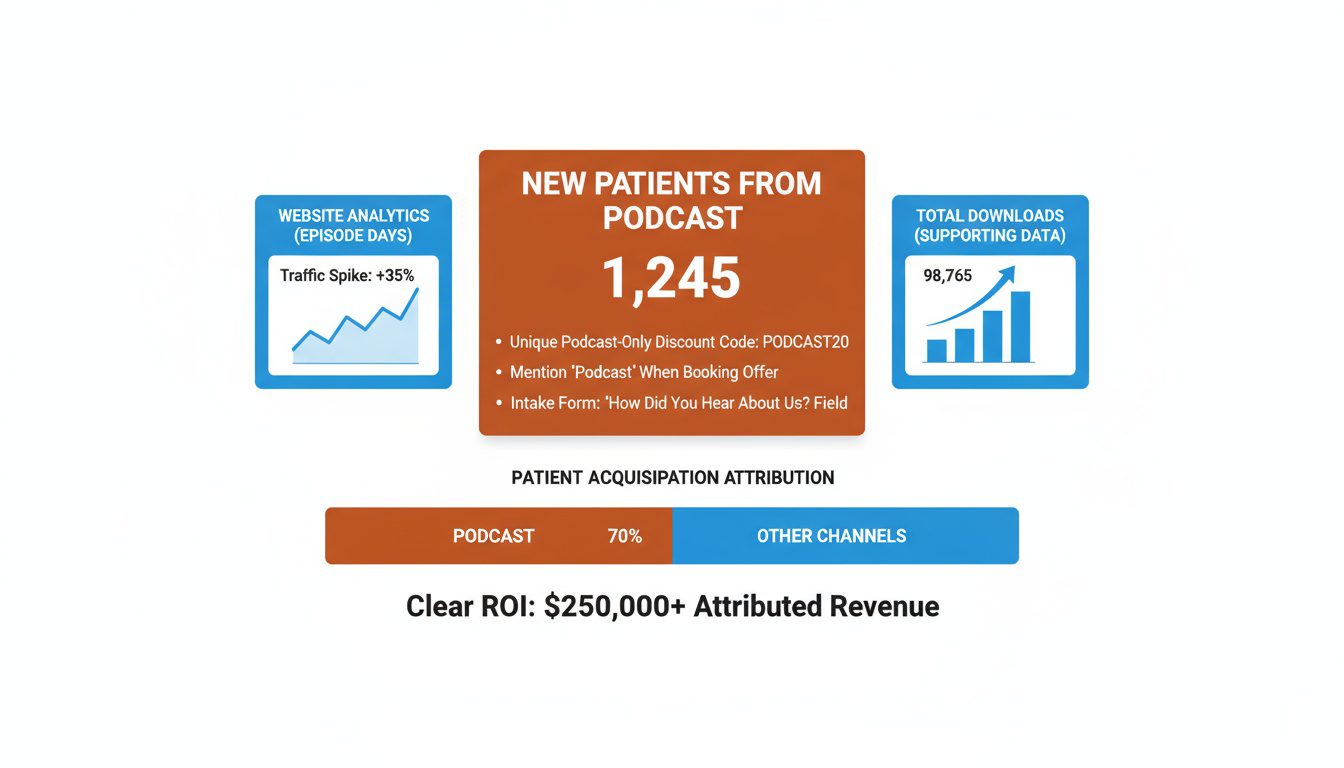 Tracking chiropractic podcast marketing success through new patient attribution and key metrics Tracking chiropractic podcast marketing success through new patient attribution and key metrics