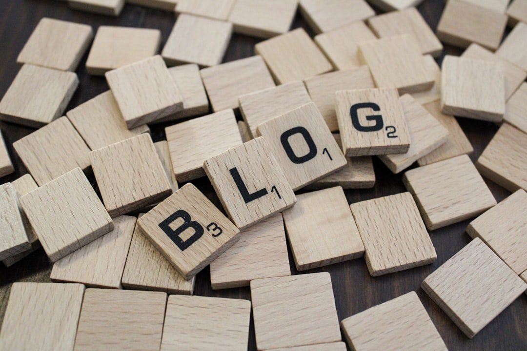 blog on a scrabble