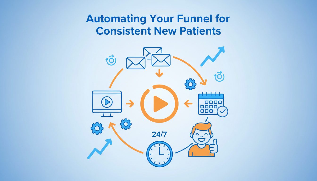 Automated chiropractic webinar funnel running on autopilot generating new patient appointments