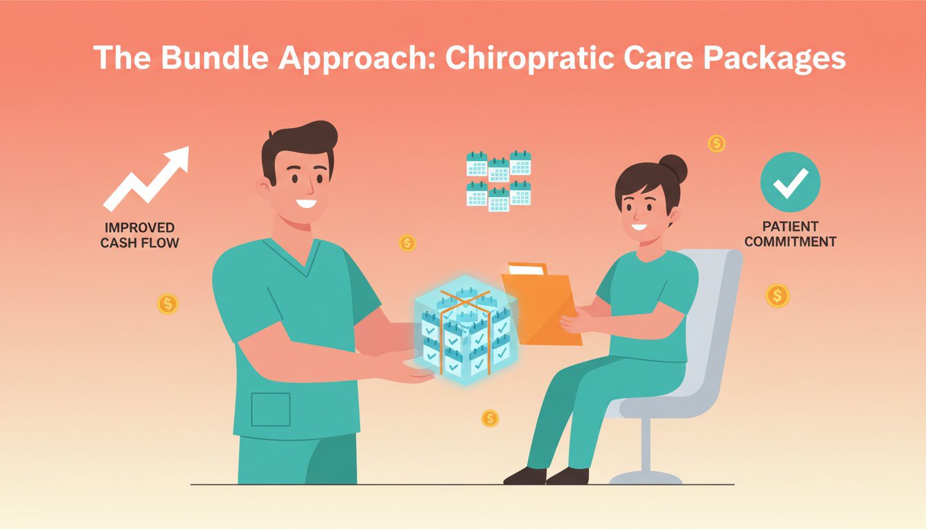 Bundled chiropractic care packages showing multiple prepaid visits in single payment plan