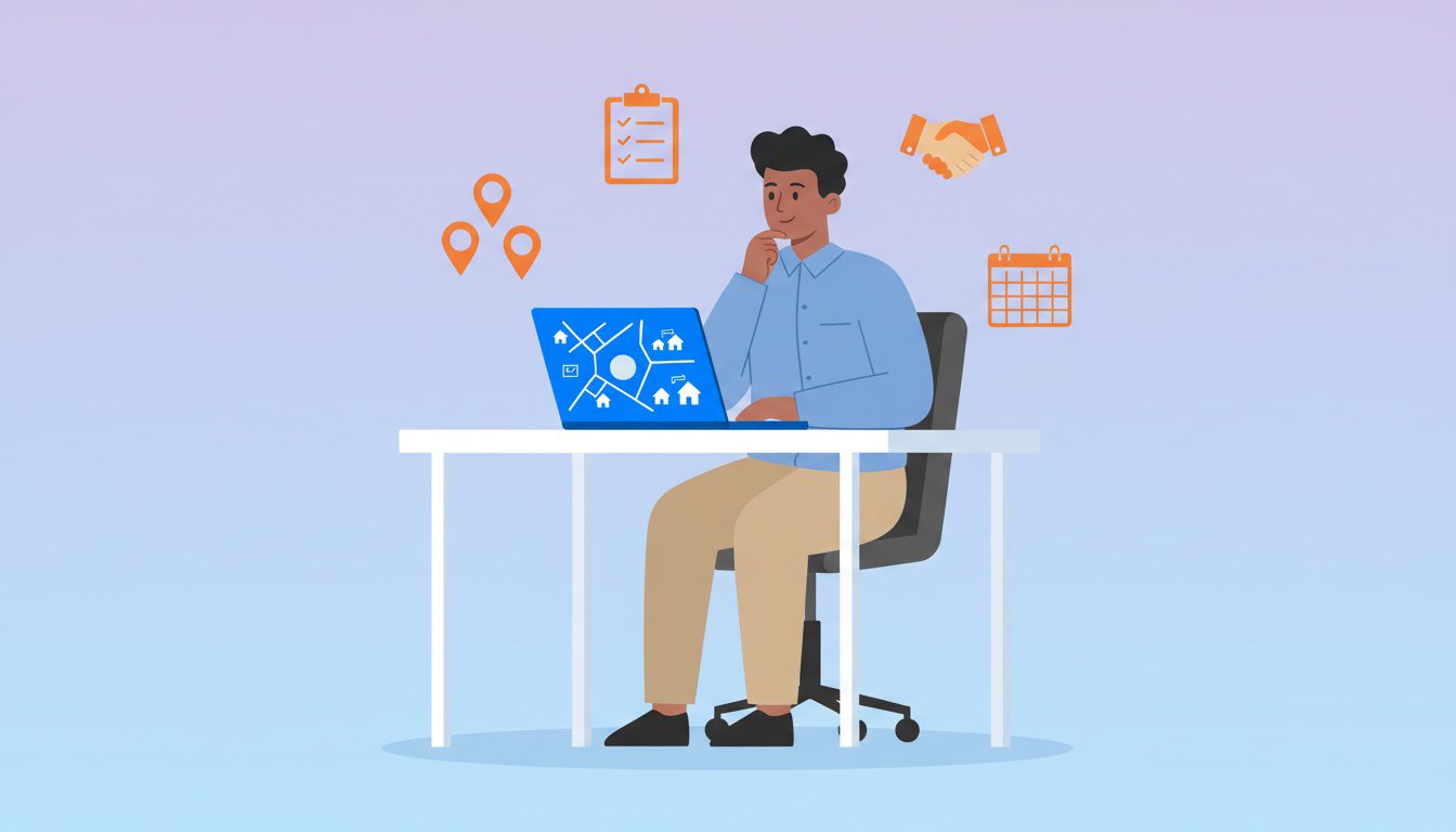 Chiropractor planning local SEO link building strategy with digital tools