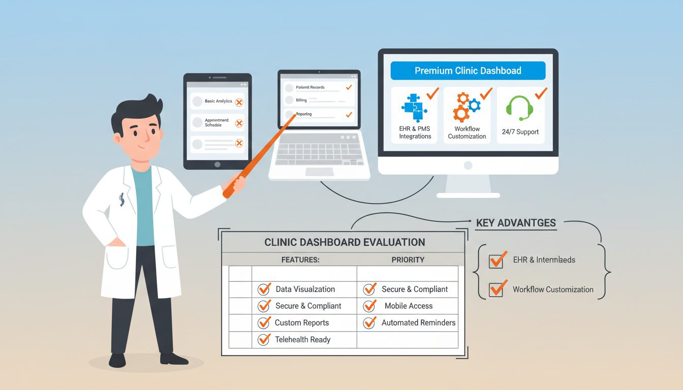 Comparison checklist for selecting the best chiropractic analytics dashboard software