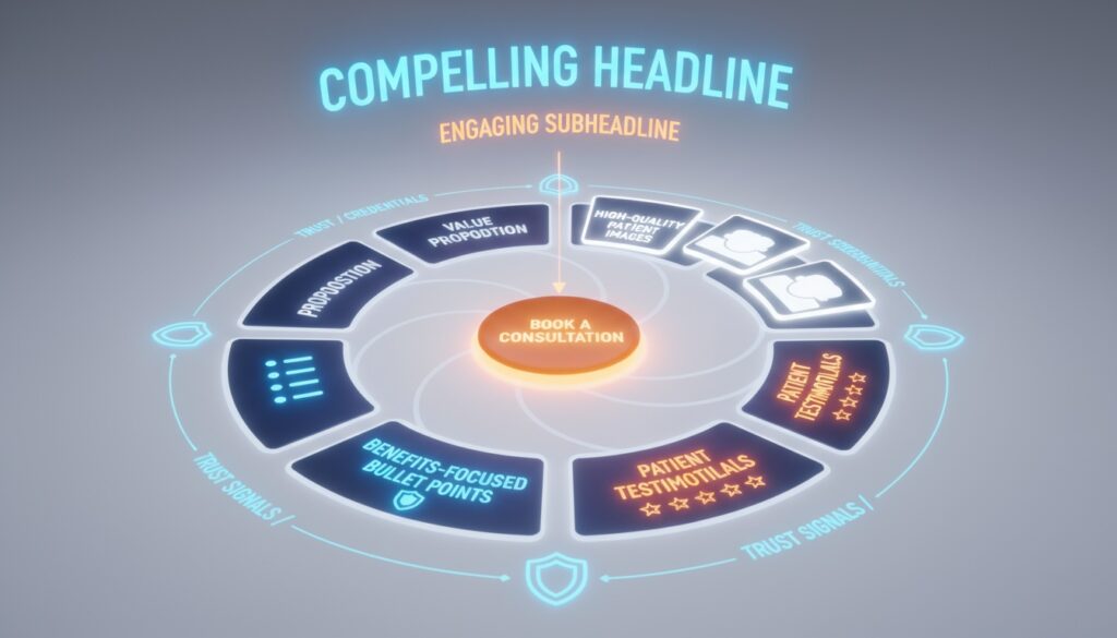 Eight essential elements of high-converting chiropractic landing pages from headline to CTA