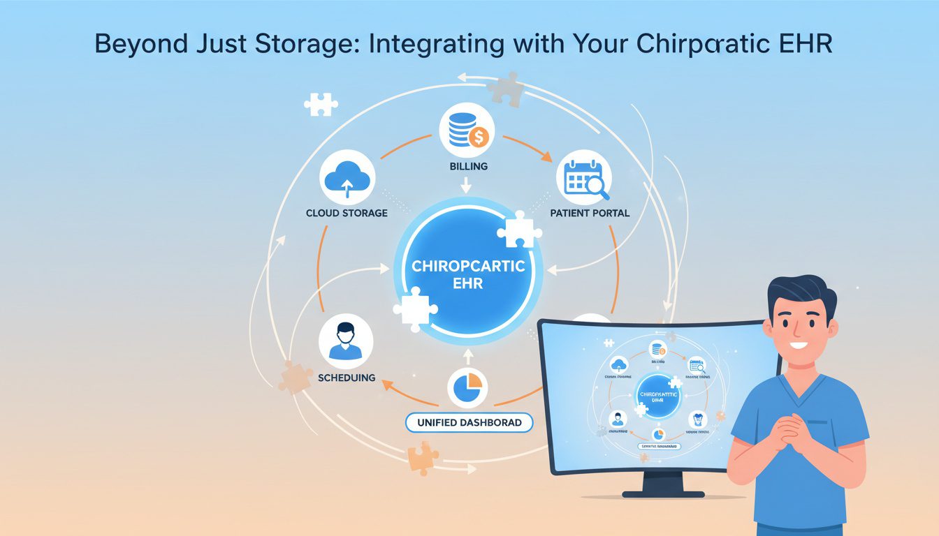 Integration of cloud storage with chiropractic EHR systems for unified practice management