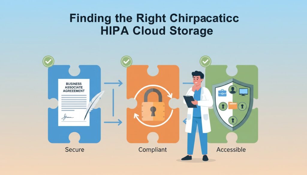 Key requirements for choosing HIPAA compliant cloud storage including BAA encryption and access controls