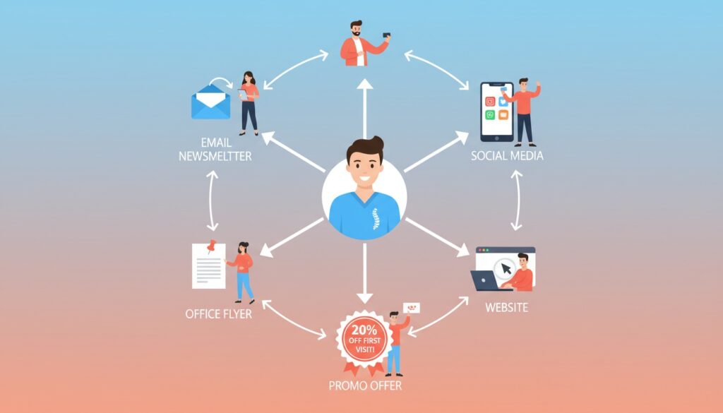 Multi channel marketing strategy for promoting new chiropractic membership program to patients