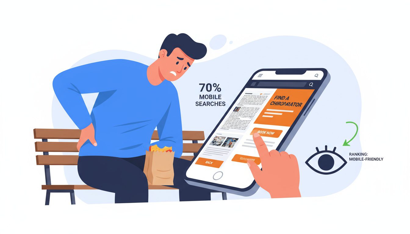 Patient abandoning non-mobile-friendly website for competitor with optimized mobile experience