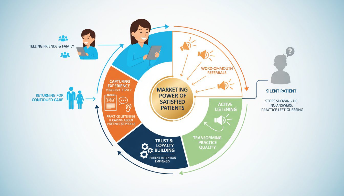 Patient feedback loop building loyalty_ retention_ and word-of-mouth referrals through active listening
