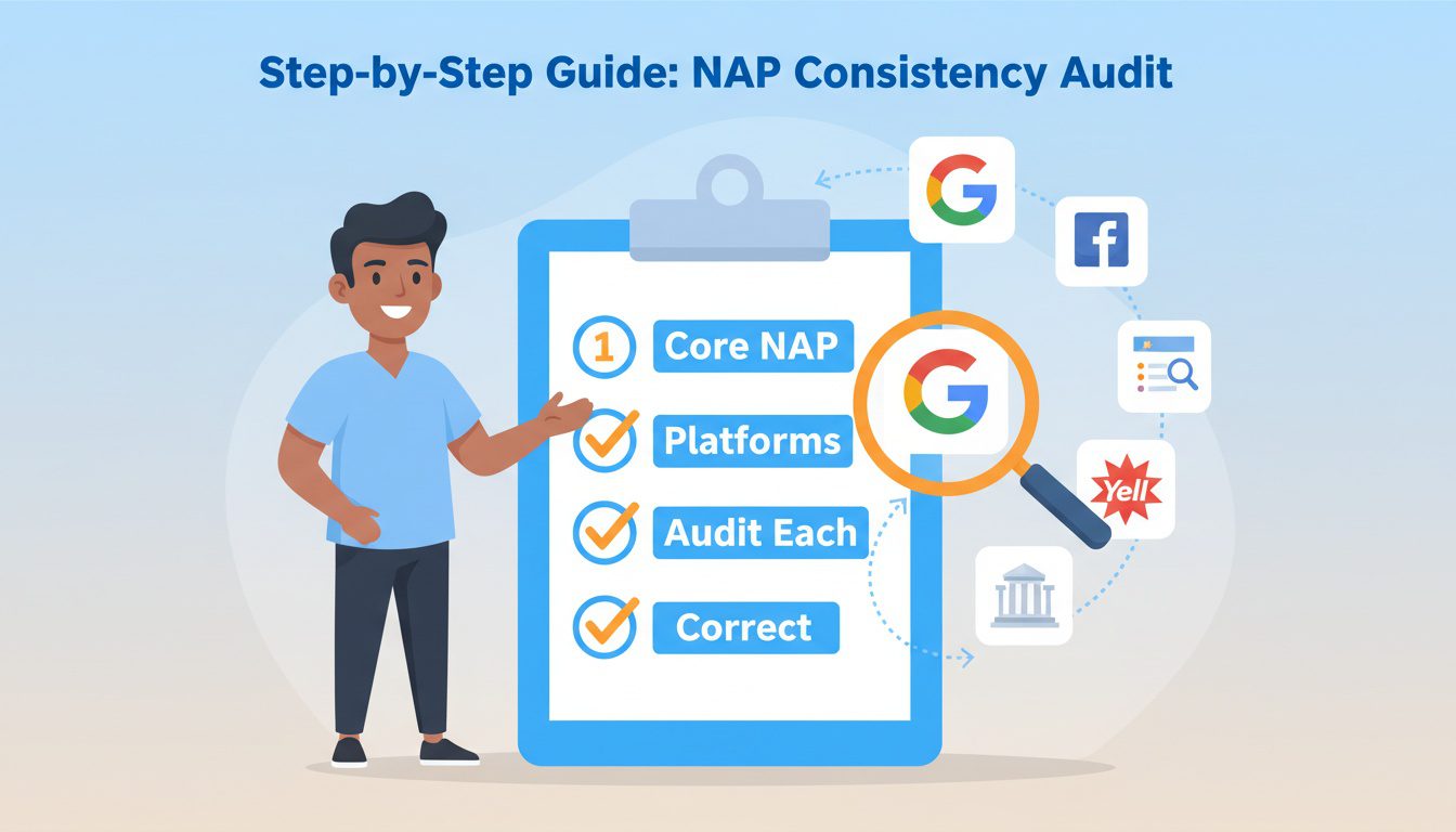 Step by step chiropractic NAP consistency audit checklist process