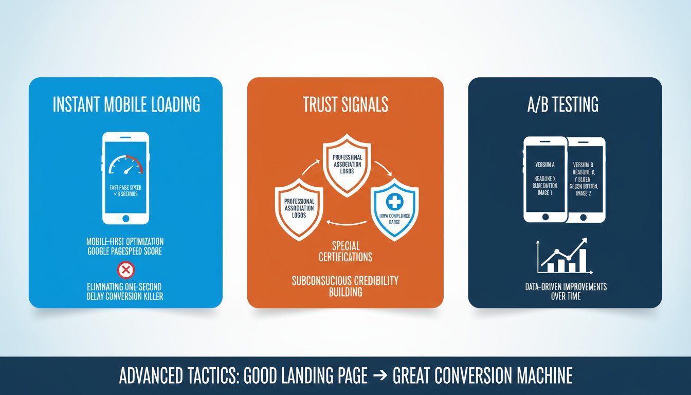 Three advanced optimization tactics improving speed_ trust signals_ and A_B testing for higher conversions