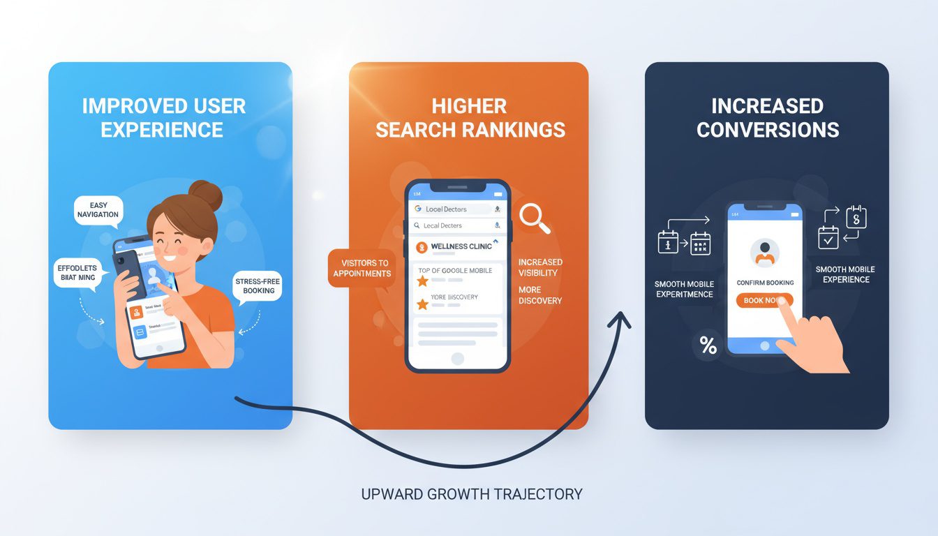 Three benefits of mobile optimization improving experience_ rankings_ and conversion rates