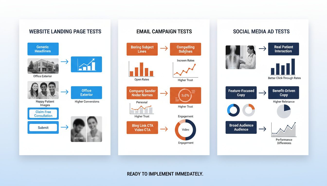 Three practical A_B testing opportunities for website_ email campaigns_ and social media ads