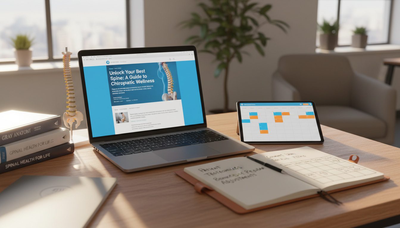 chiropractic content marketing calendar and blog planning