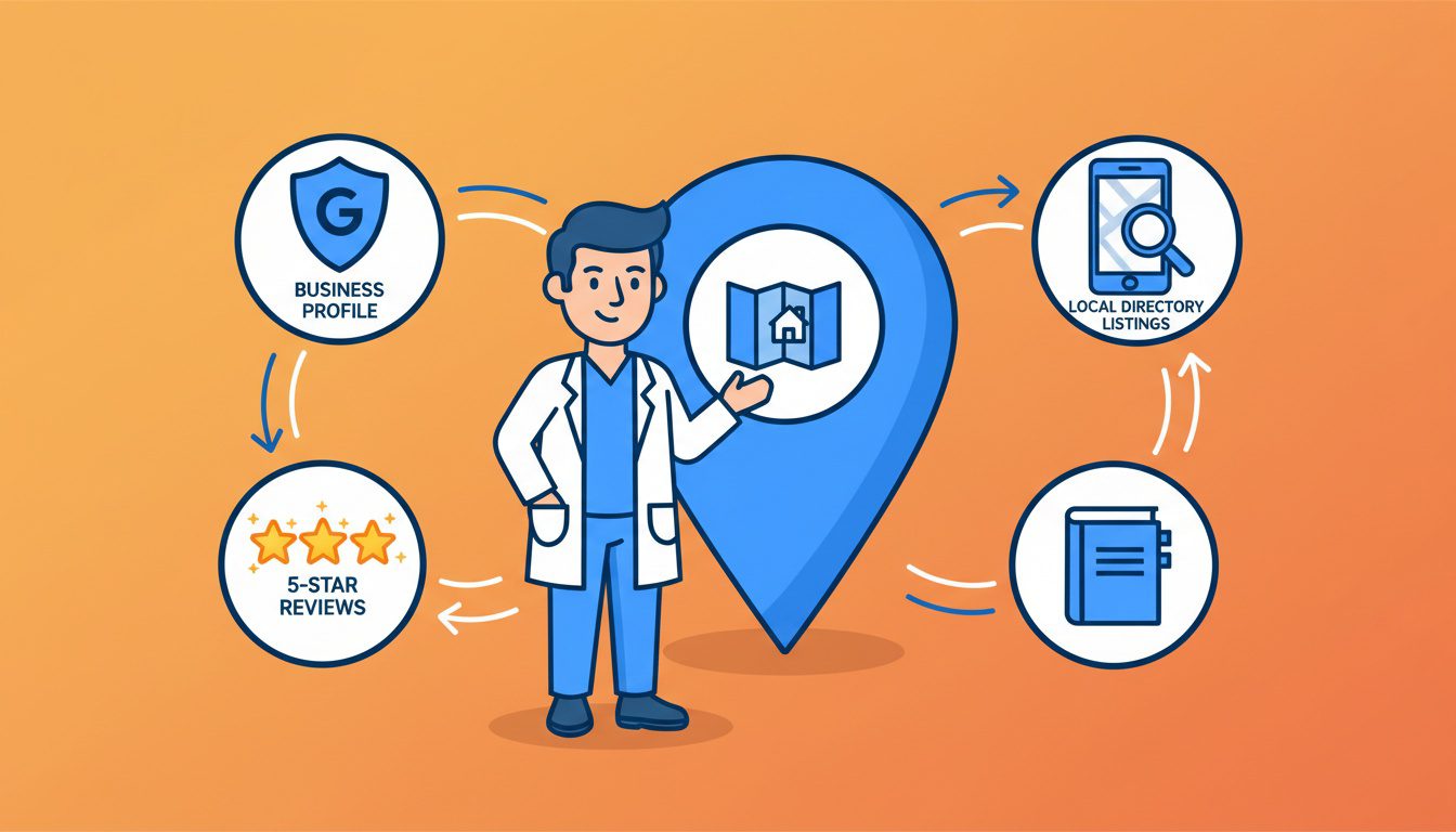 chiropractic local SEO strategy showing Google Business Profile and local ranking factors