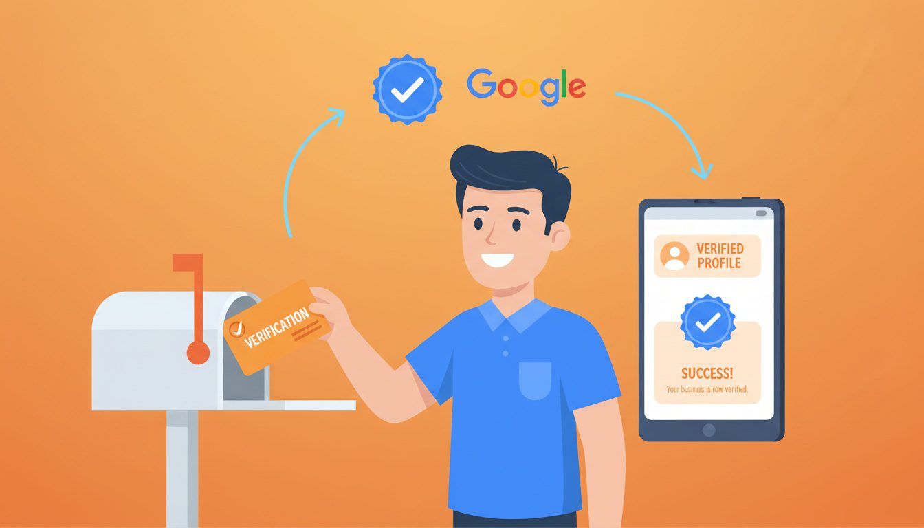 chiropractor completing Google Business Profile verification process
