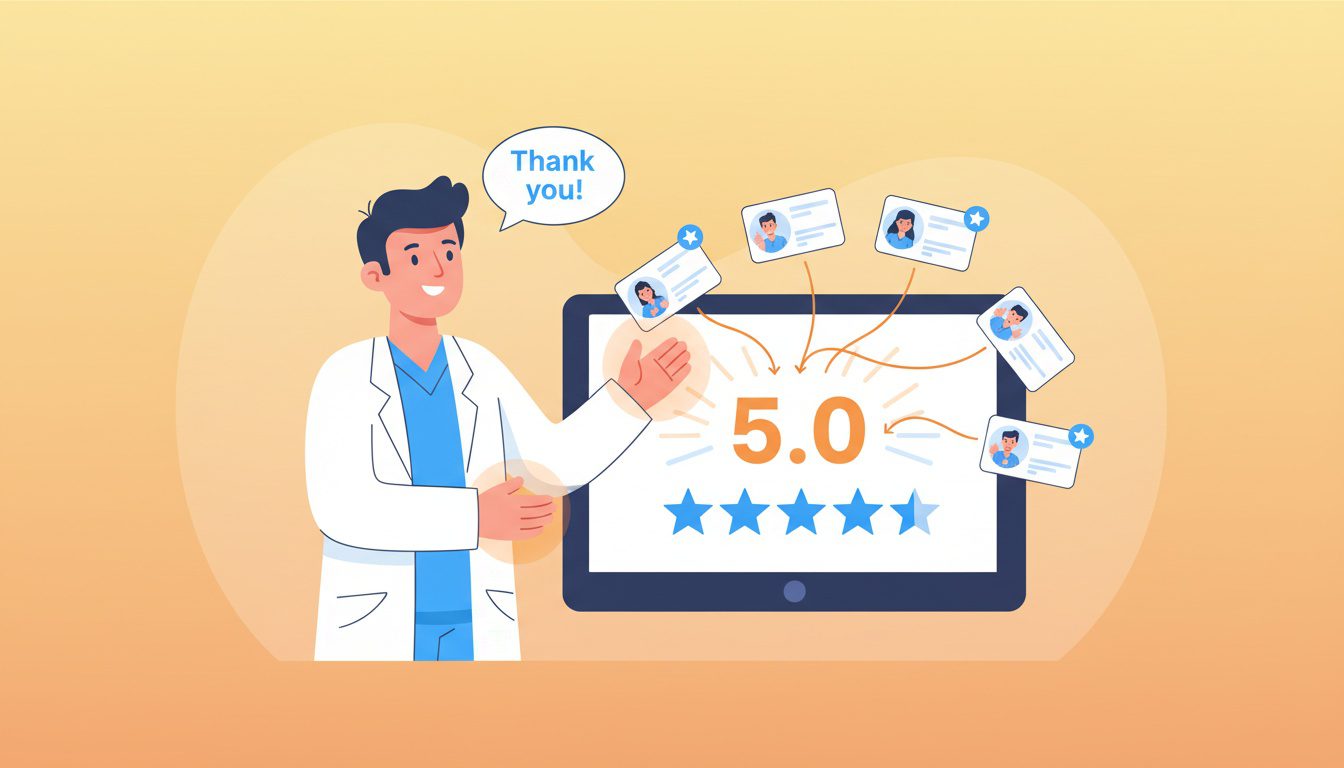 chiropractor managing and responding to patient reviews on Google Business Profile