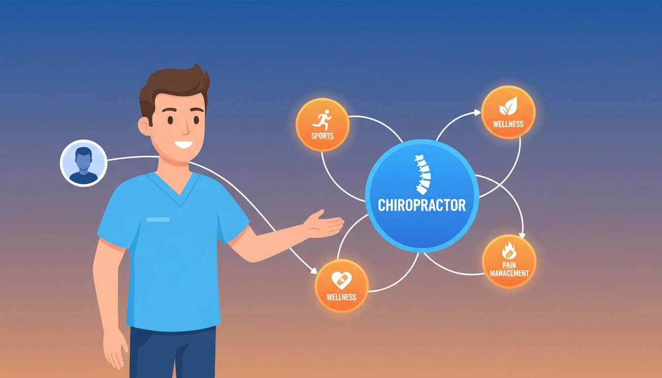 chiropractor selecting primary and secondary business categories for profile optimization