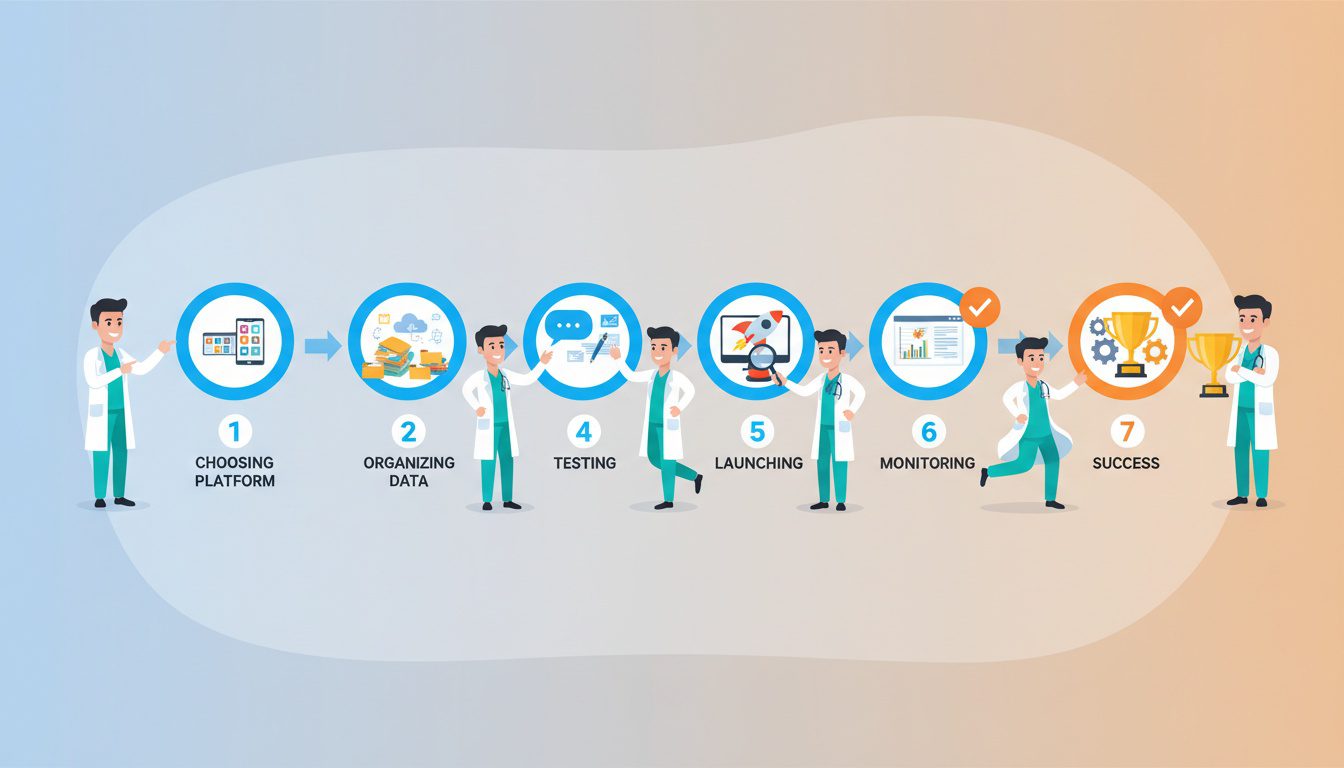 eight-step implementation process for launching first automated email sequence in chiropractic practice