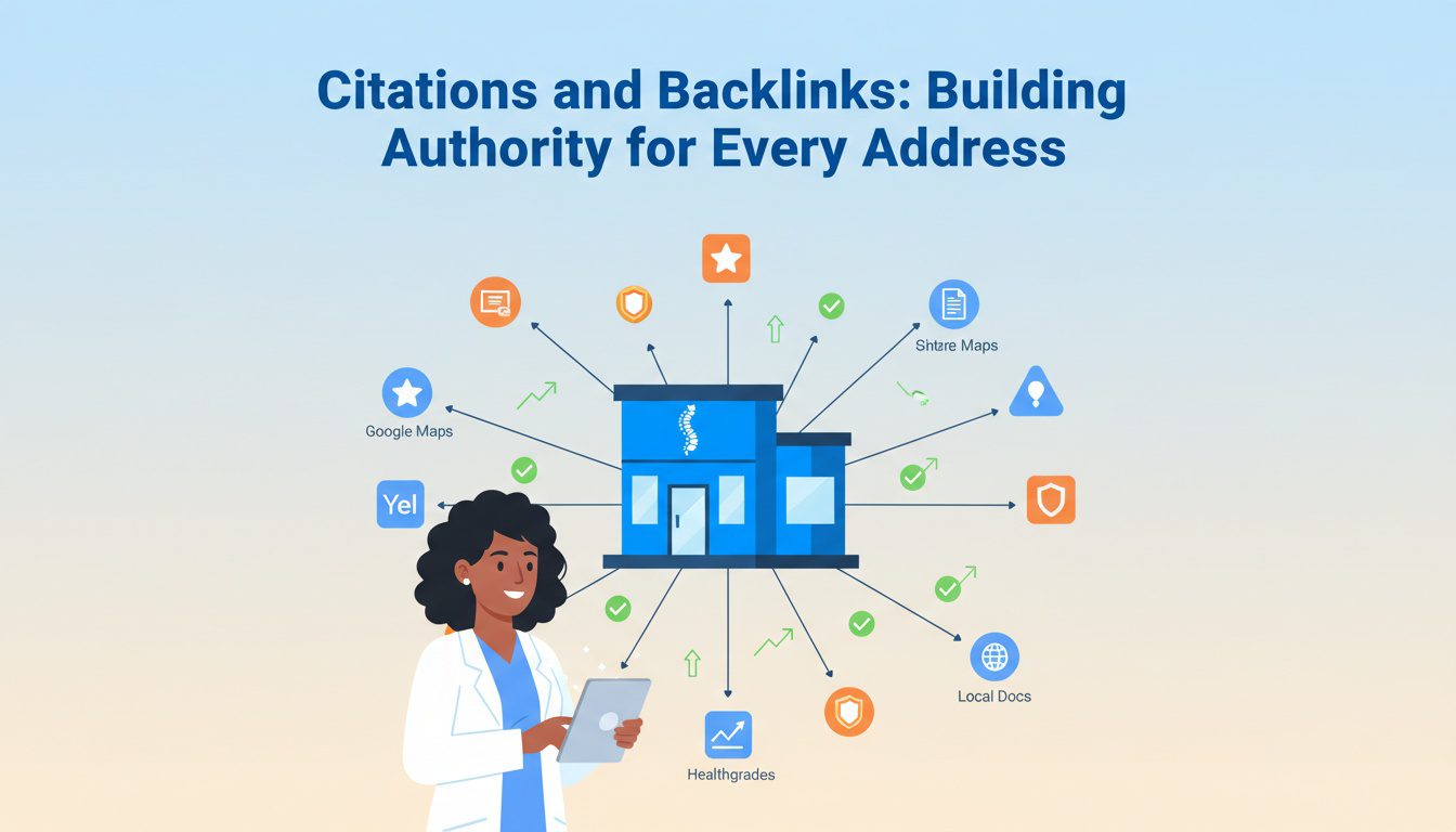 local citation and backlink network building authority for multiple chiropractic locations