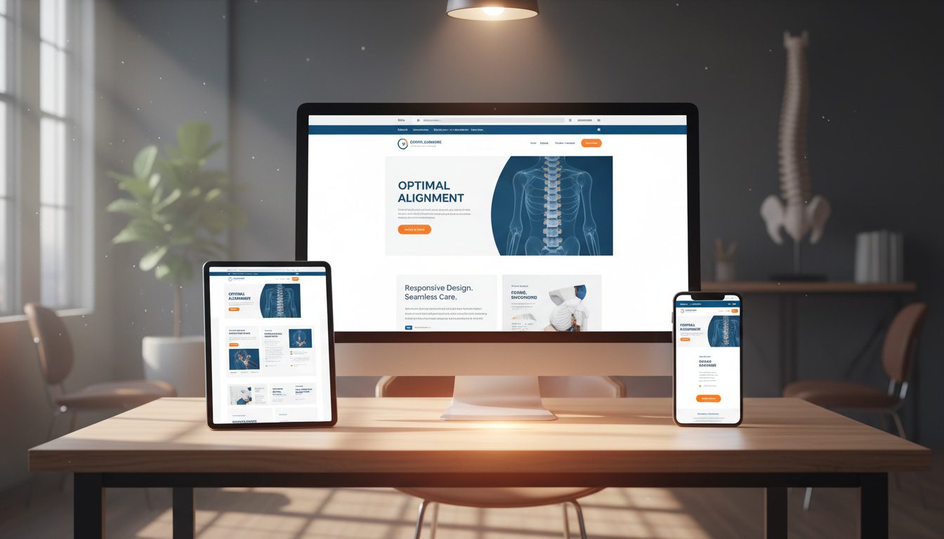 responsive chiropractic website design across multiple devices