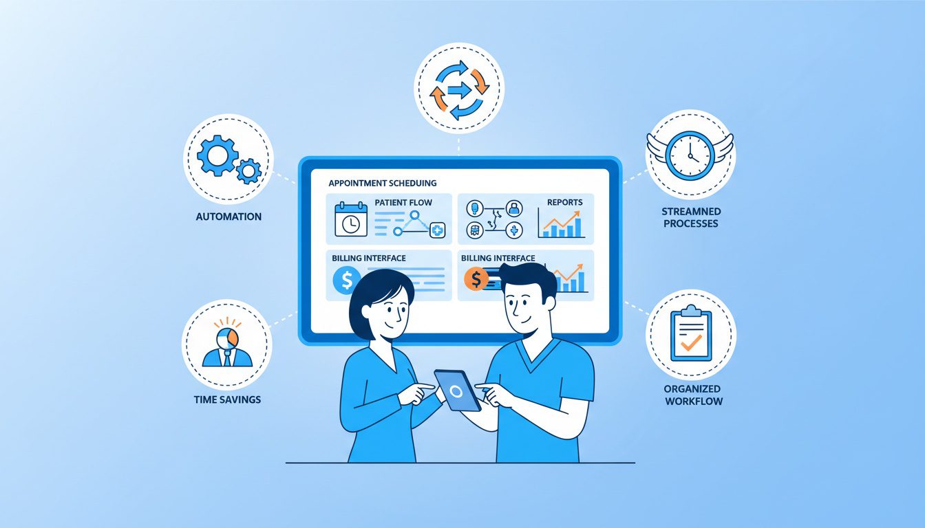 streamlined chiropractic practice management system showing efficient operations and workflow automation