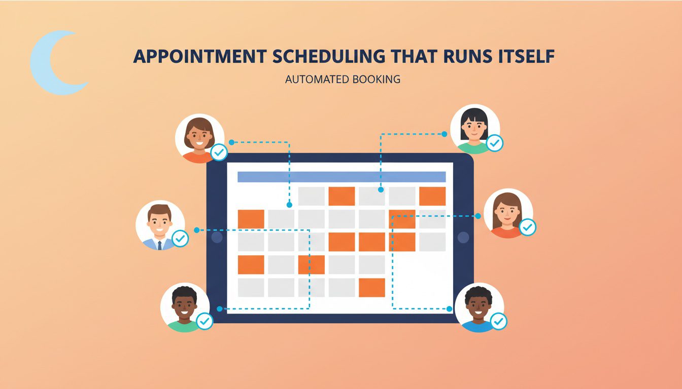 Automated appointment scheduling system with patients booking chiropractic appointments 24 7