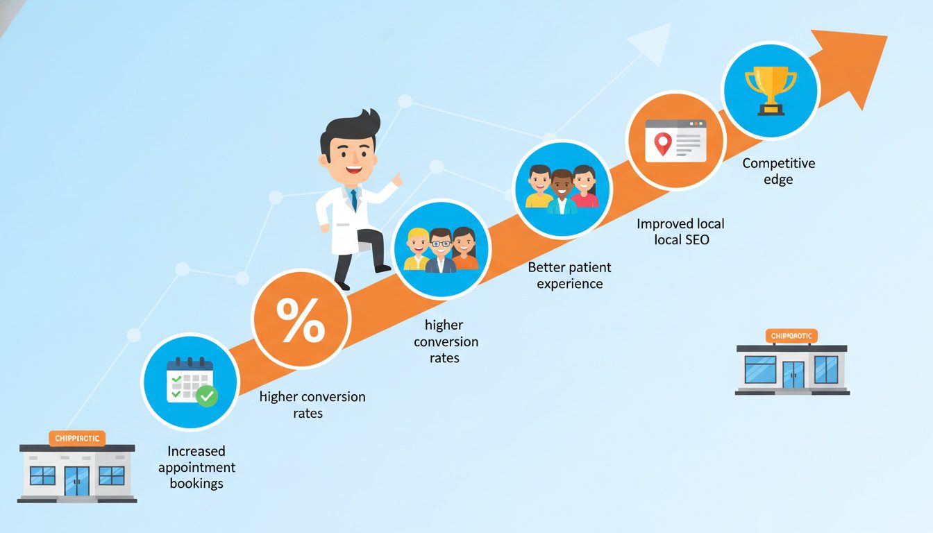 Benefits of AI website personalization showing increased bookings conversions patient experience and SEO rankings Benefits of AI website personalization showing increased bookings conversions patient experience and SEO rankings