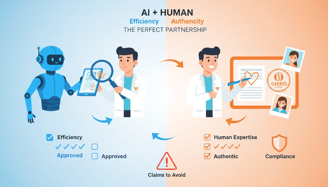 Best practices for chiropractors using AI to create social media content