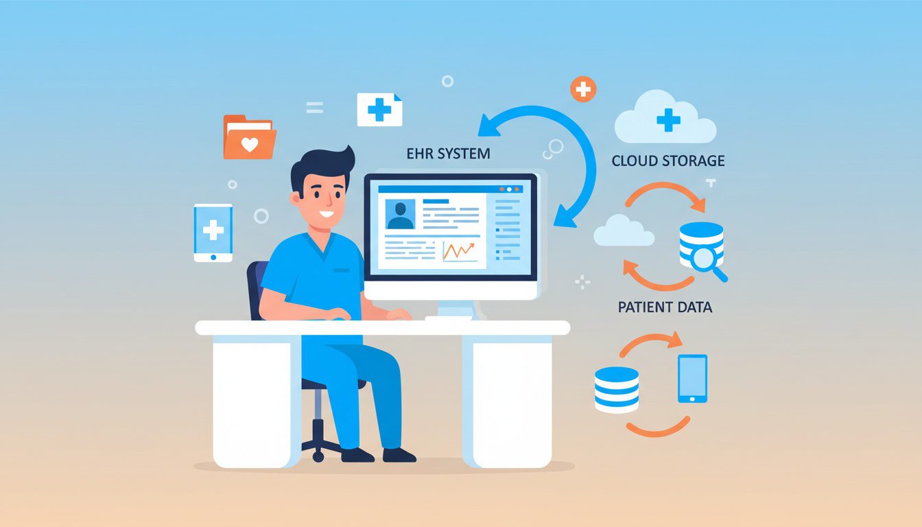 Chiropractic EHR and cloud storage integration workflow
