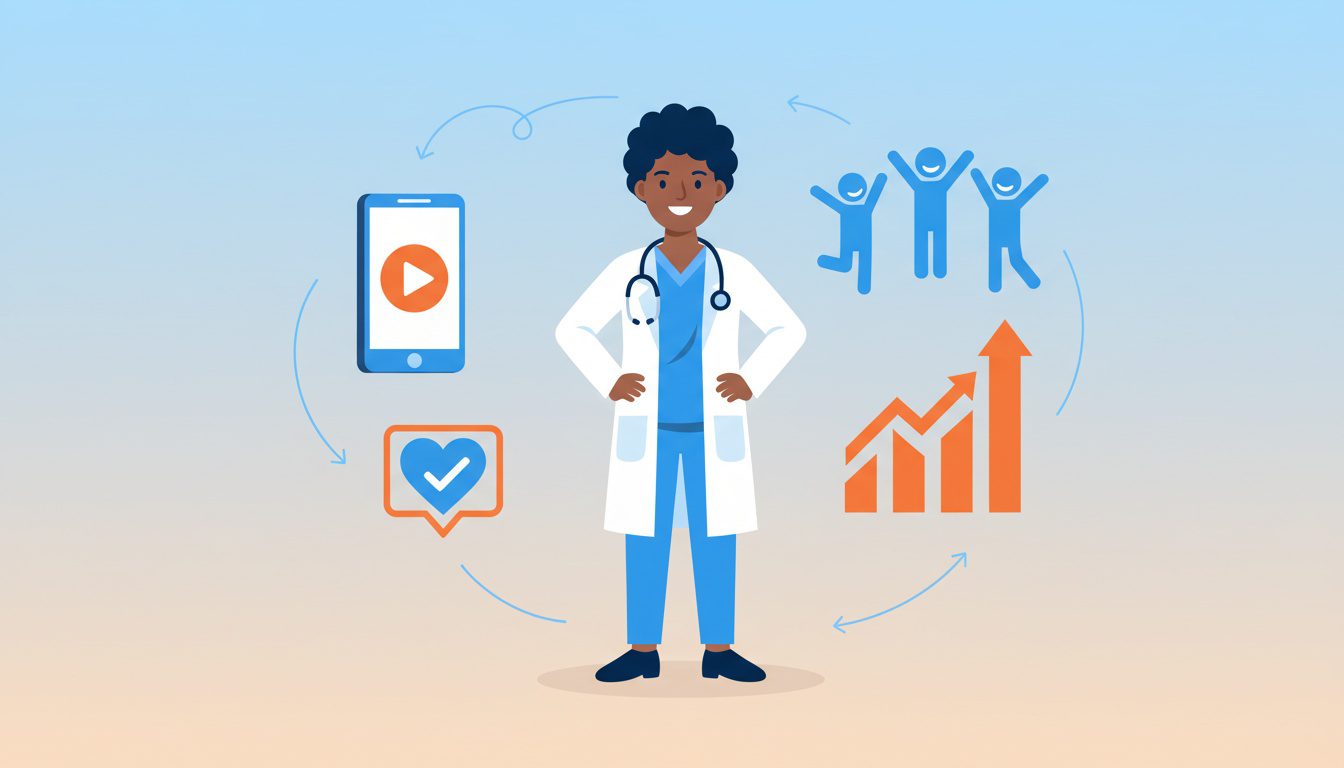 Chiropractor using video content to build trust and attract new patients