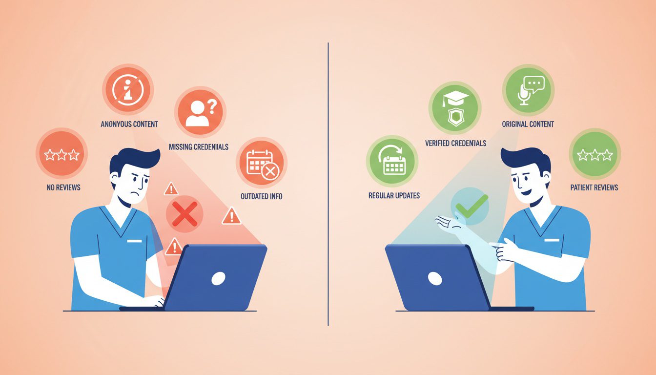 Common EEAT mistakes chiropractors make on their websites with solutions