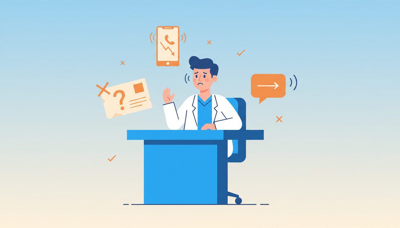 Failed appointment reminder methods including postcards phone calls and basic text messages for chiropractic practice